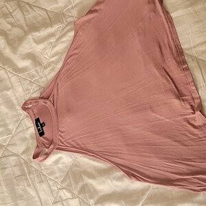 Lulu's Pink Flowy Halter top